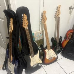Electric Guitar (some w/ Softshell Case