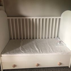 Ikea Gonatt Baby Crib with storage