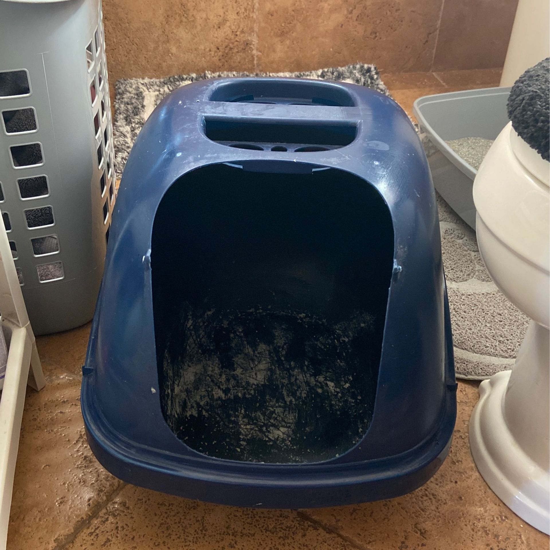 Medium sized cat litter box