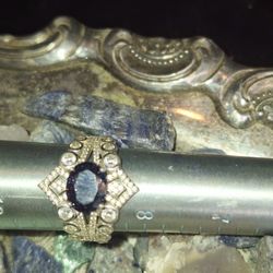 Onyx, Rainbow Topaz Rings