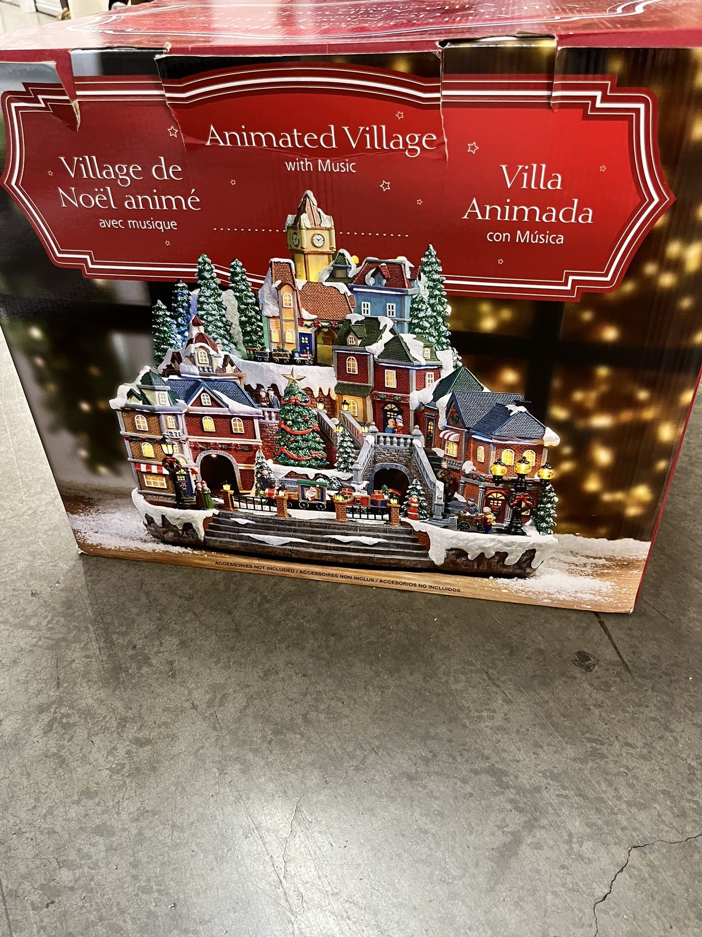 🤩 Animated Christmas Village from Costco, Christmas Decor