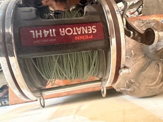 Penn senator 114hl paired with a daiwa deadline 5 1/2 rod