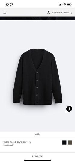 Wool Cardigan From Zara