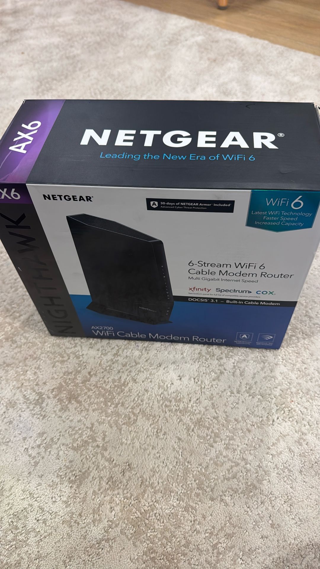 NETGEAR AX6 Router / Cable Box NightHawk