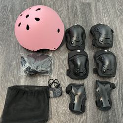 Girls Helmet and Pads
