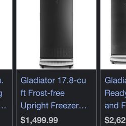 whirlpool  gladiator  freezer new 