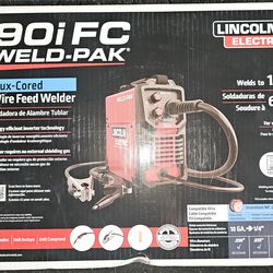 Lincoln Electric
WELD-PAK 90i FC Flux-Cored Wire Feeder Welder (No Gas)