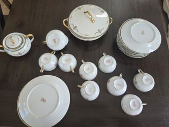 Noritake "Laureate" (Pattern #61235)  antique fine china made in Japan. Classic 1920s