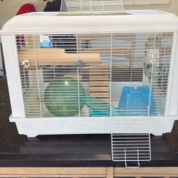 Hampster Cage And Accessories And Bedding 