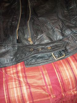 Riding leather ladies jacket