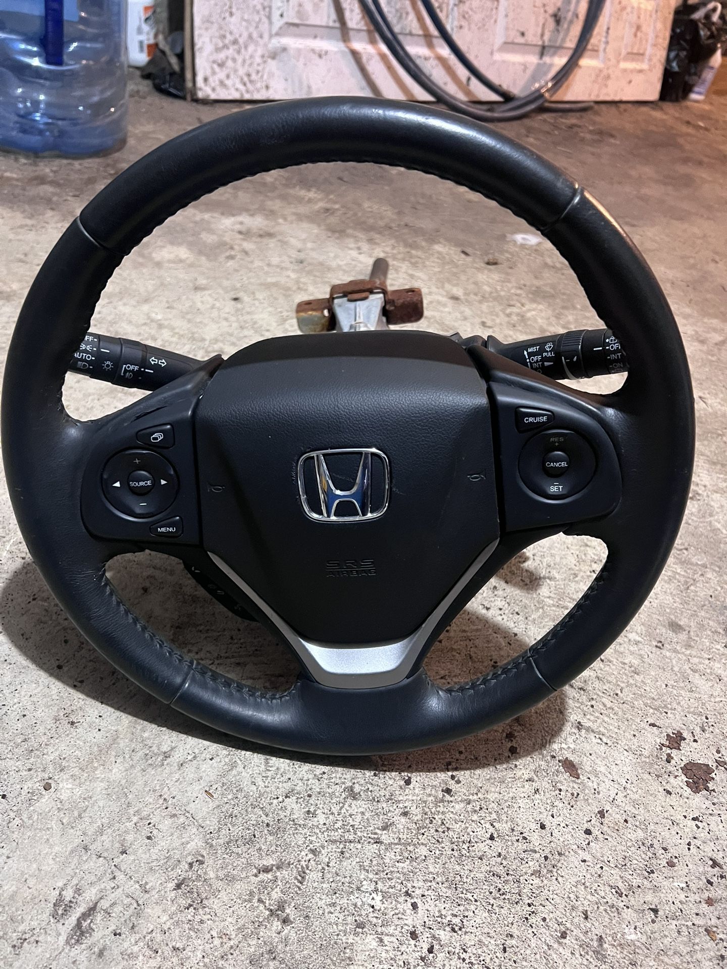 Honda Crv 2012-2018Steering Wheel With Airbag And A Set Of Keys And Ignition