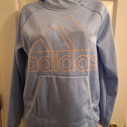 Adidas Pullover Hoodie Baby Blue small