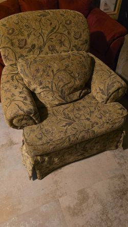 Upholstered Floral Sofa Chair