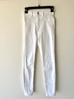 Zara women’s pant, white, stretch, size 4