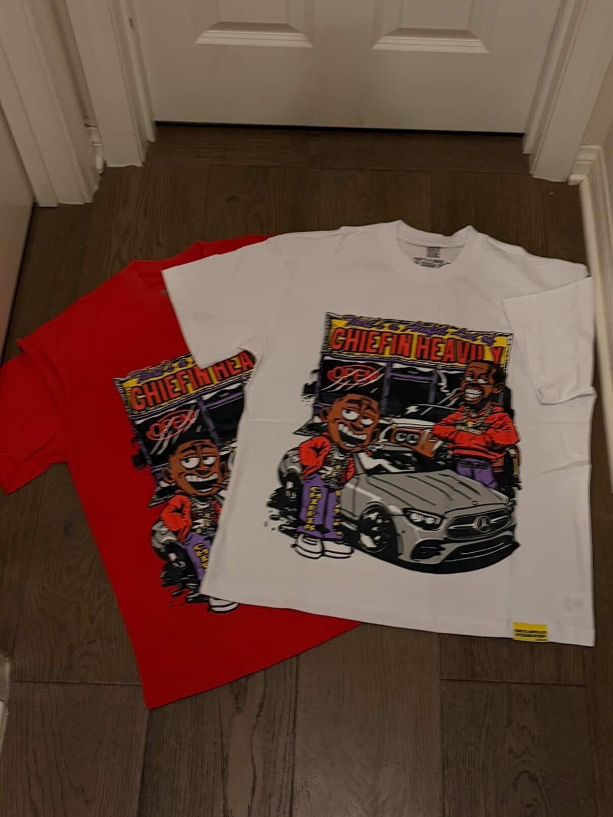 ALOCS Chiefin Heavily Graphic Tee Size M