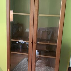 Bookcase with Glass Doors 