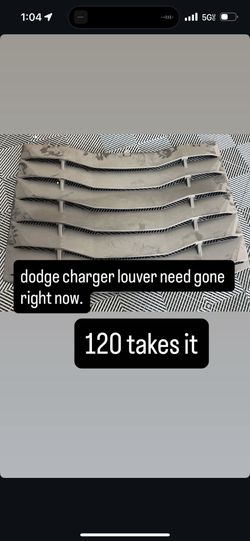 dodge charger louver part