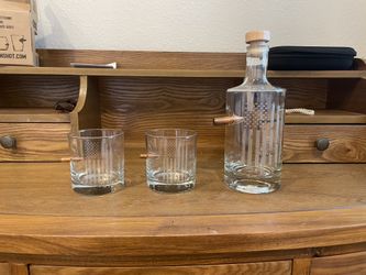 BenShot Glasses And Decanter