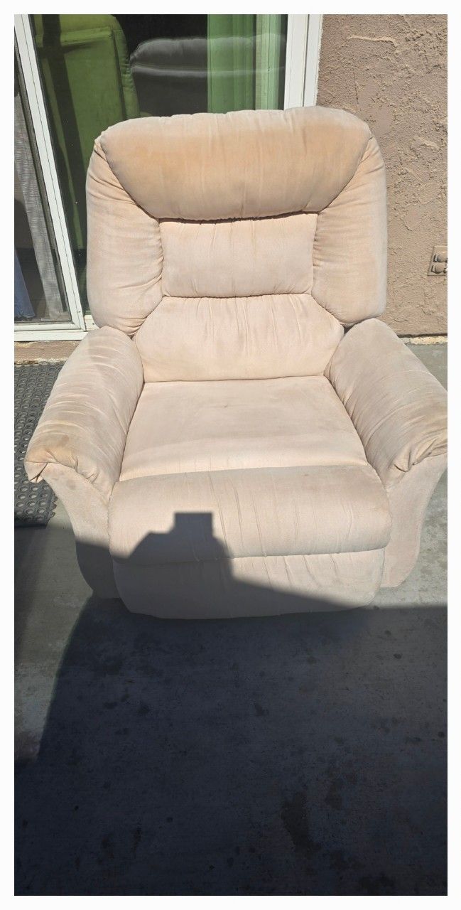 Light Cream Recliner