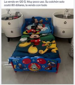 Cama de niño cómo nueva todo por 120