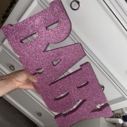 Glittery BABY Sign For Baby Shower Or Nursery