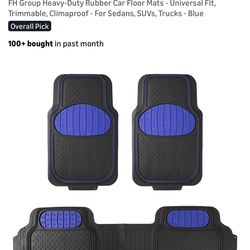 New Blue color full set car mats