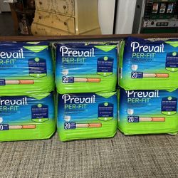 Prevail Pre-Fit Adult Pull-Ups Size Extra Large Six New  Packages