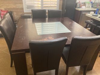 Table and chairs for 8