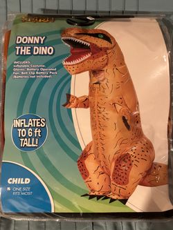 Donny The Dino Inflatable Costume - Child size