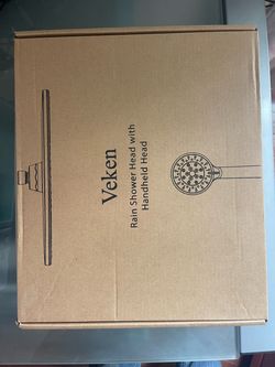 Veken Rain Shower Head with Handheld Spray | Brand New Sealed Chrome