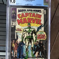 Marvel Super-Heroes #12 (1967) CGC 9.0 — 1st Appearance & Origin Of Captain Marvel