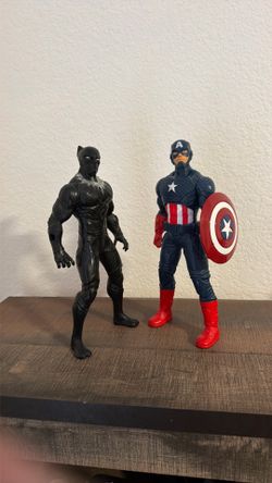 Marvel Captain America & Black Panther Action Figures