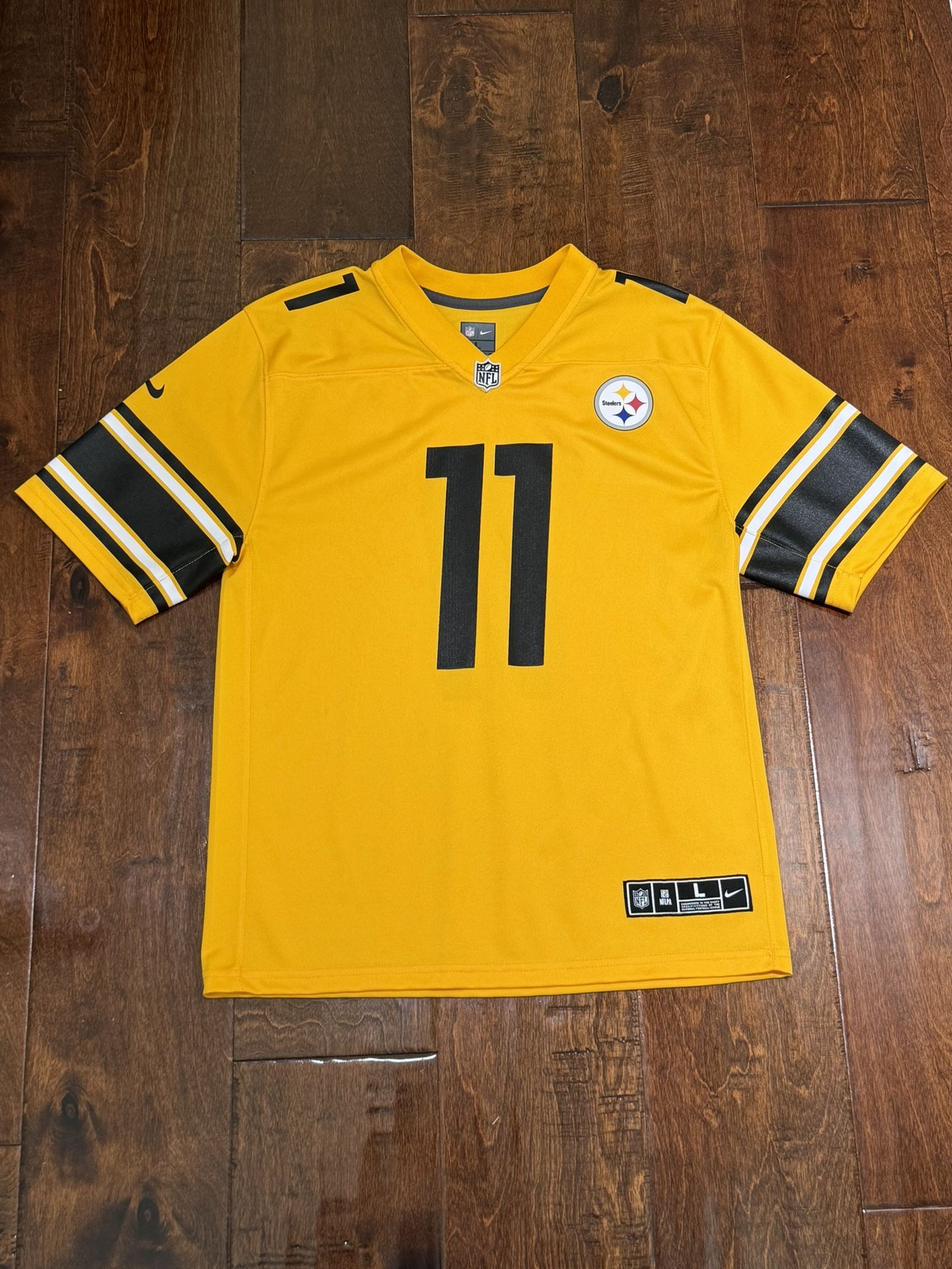 Nike Chase Claypool Pittsburgh Steelers #11 Inverted Yellow Jersey Youth Large
