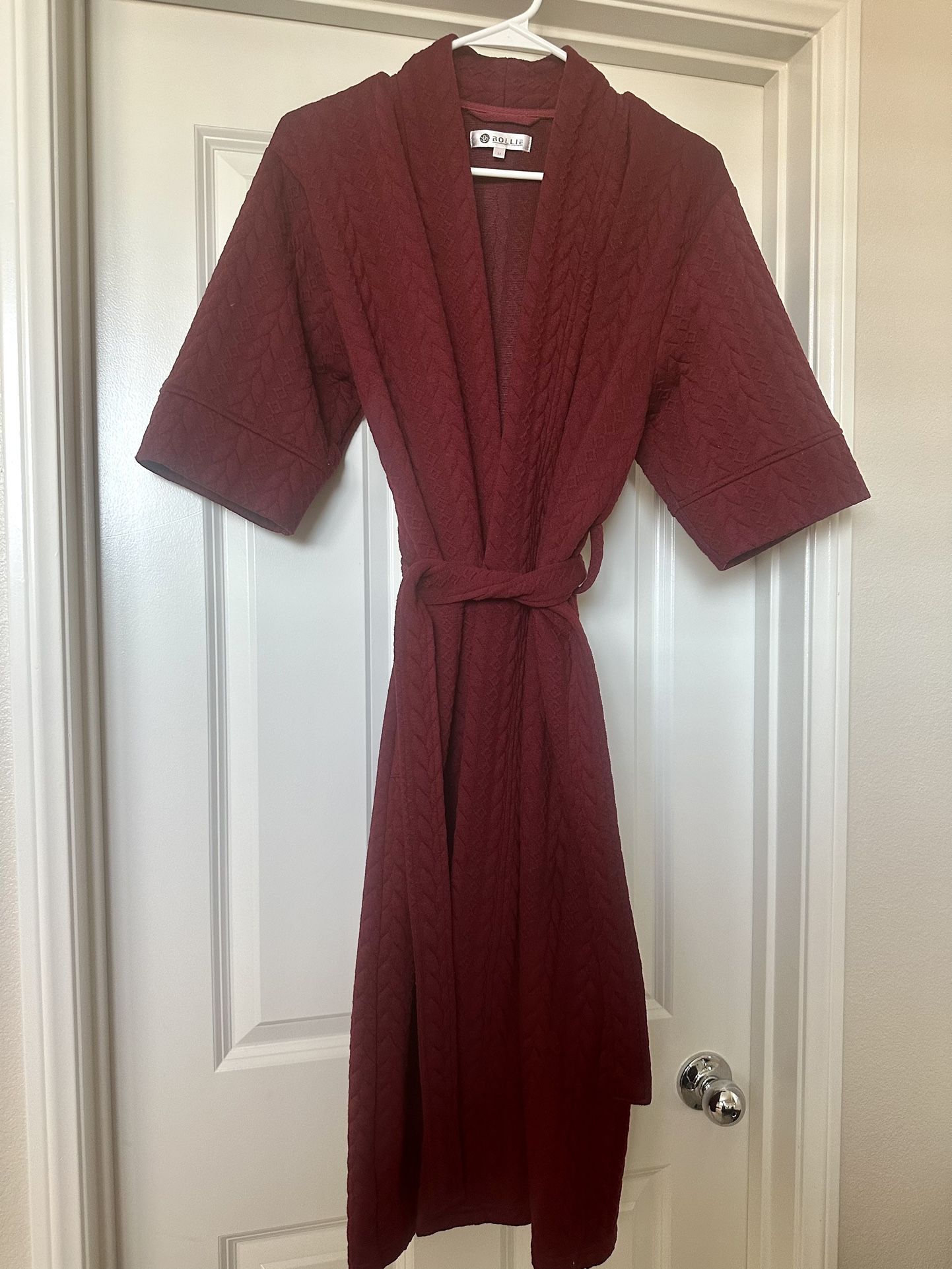 Bollie Brand red robe, size medium