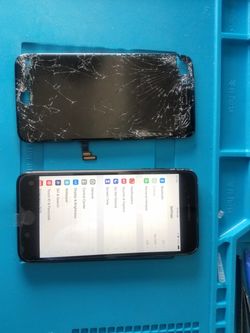 iPhone cracked screen