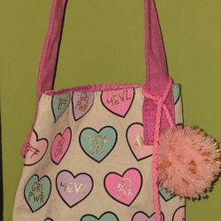 Valentine's (Galentine's) Day Fabric Wine Bag - New 