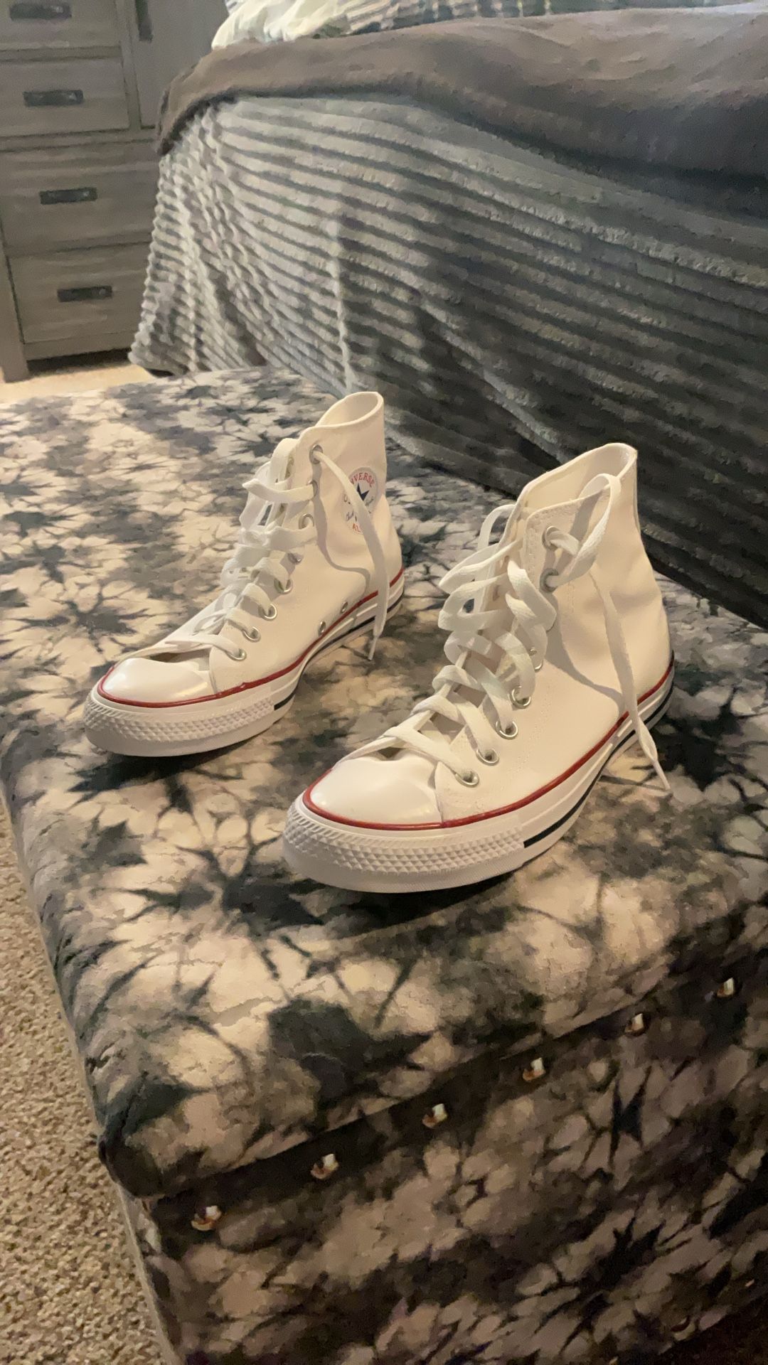 Brand New Without Box White Converse All Stars