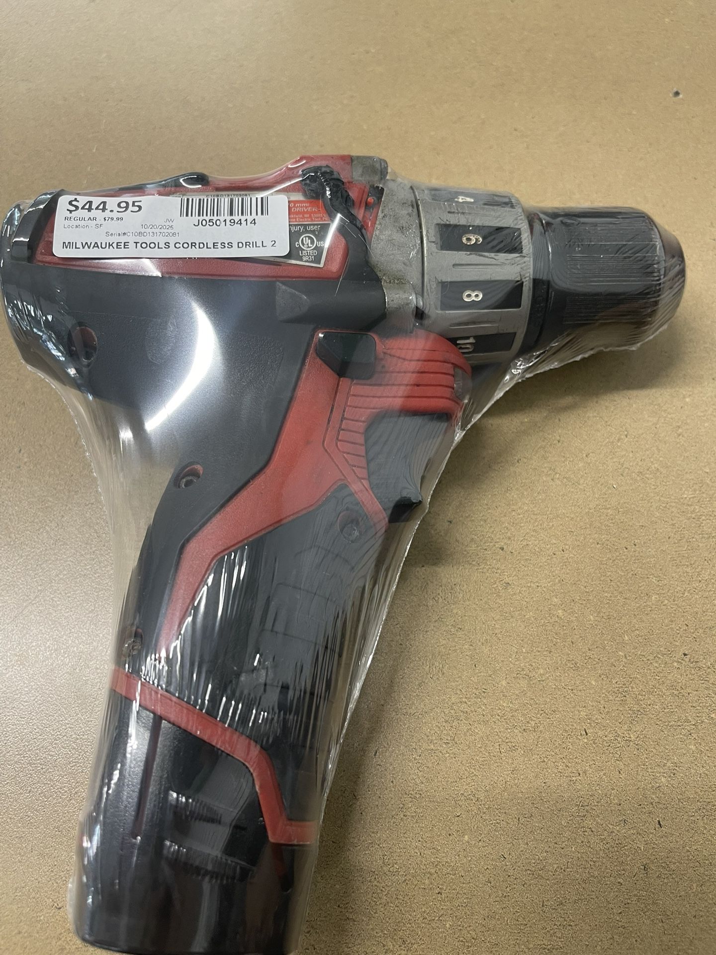 Milwaukee Cordless Drill