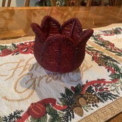 Candleholder Beaded Tulip