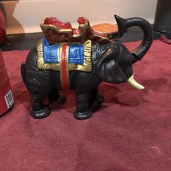 Elephant Cast Iron Piggy Bank