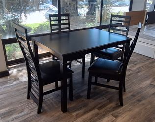 Dining Set 5pcs Color Espresso