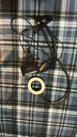 led ring lamp with clamp