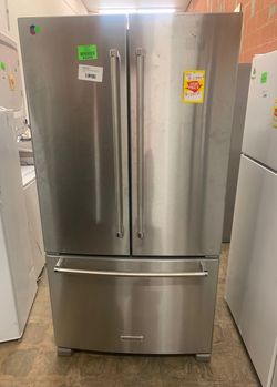 kitchenaid krfc300ess 20-cu ft counter-depth french door refrigerator