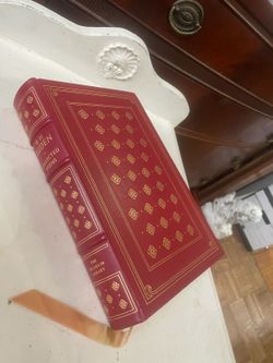 Vintage leather bound poem poems book