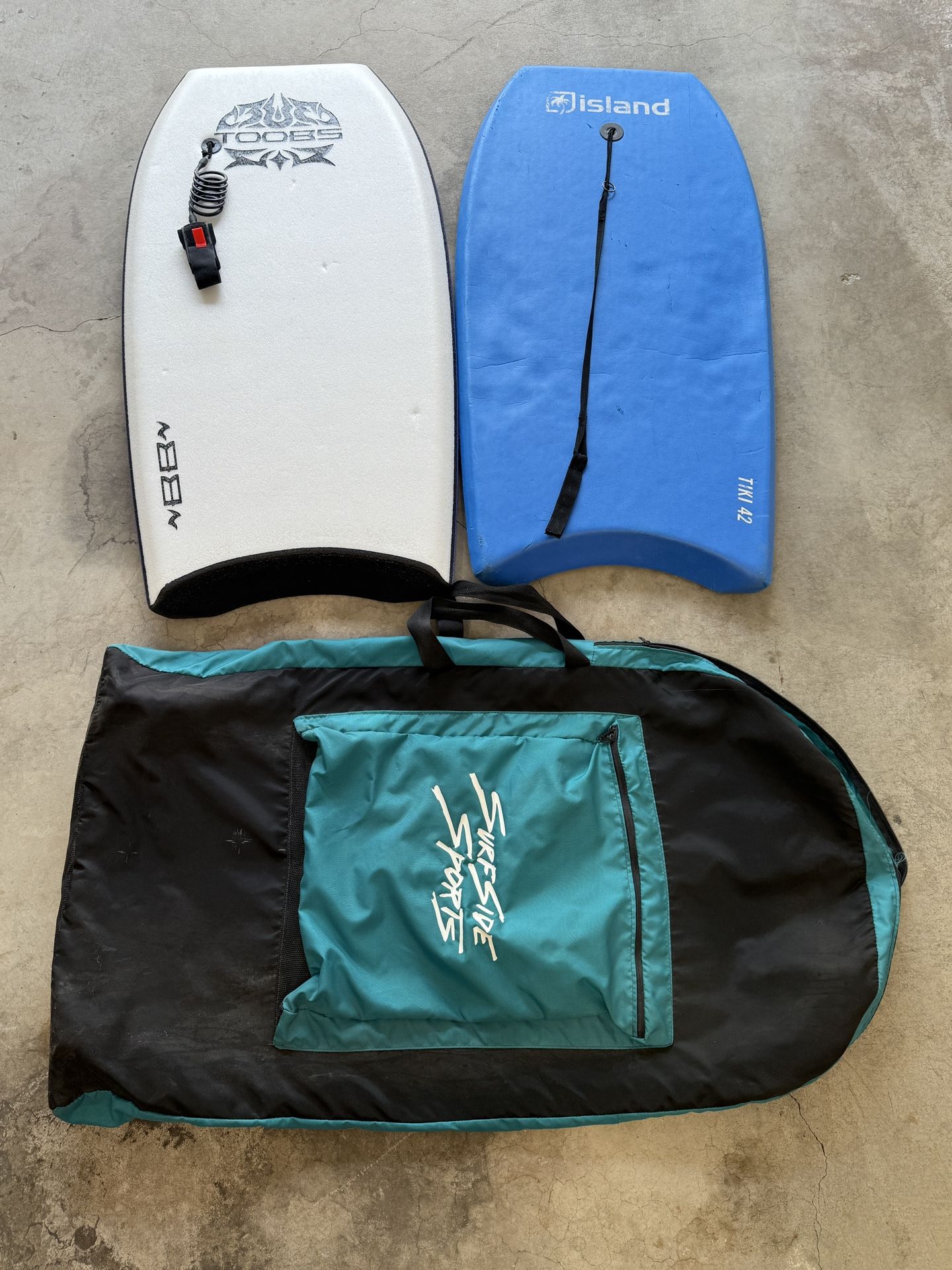Pair of Boogie Boards with carry case