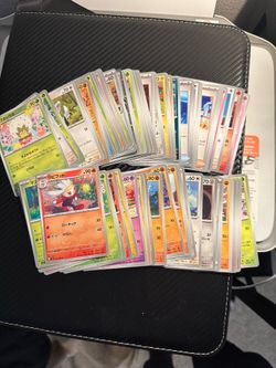Pokemon Card Lot x few hundred bulk and holos mint from various sets including English/Japanese/Korean/Chinese