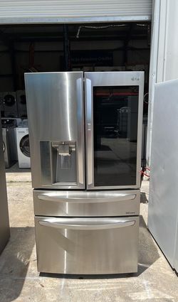 LG 4-Door Refrigerator Stainless Steel with Smart Features