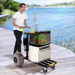 Foldable Beach Cart with Wheels
