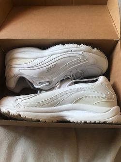 Size 9 white sneakers