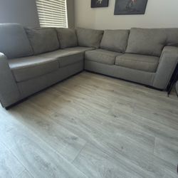 Gray/Silver 3-Piece L Sectional Sofa Clean & Well Kept - $550 OBO